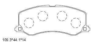 Brake Pad Set, disc brake (KD3762)