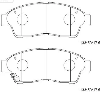 Brake Pad Set, disc brake (KD2718)