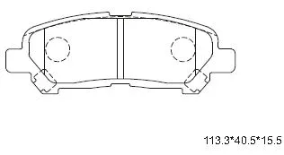 Brake Pad Set, disc brake (KD2503)