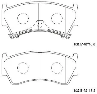 Brake Pad Set, disc brake (KD1732W)
