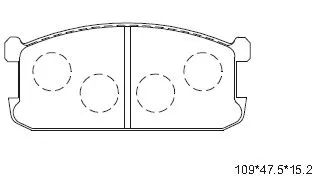 Brake Pad Set, disc brake (KD4745)