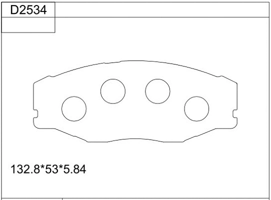 Brake Pad Set, disc brake (KD2534)