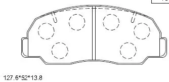 Brake Pad Set, disc brake (KD3392)