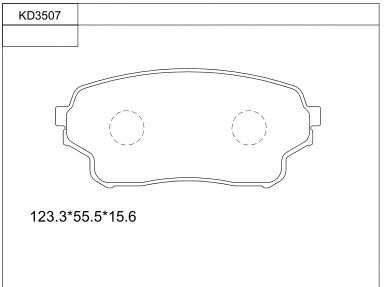 Brake Pad Set, disc brake (KD3507)