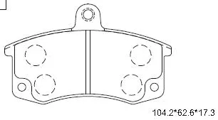 Brake Pad Set, disc brake (KD8702N)