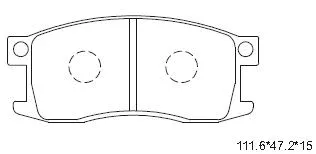 Brake Pad Set, disc brake (KD1770)