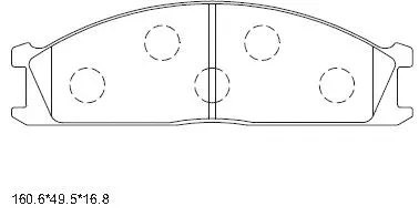 Brake Pad Set, disc brake (KD1792)