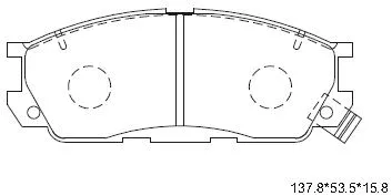 Brake Pad Set, disc brake (KD3702)