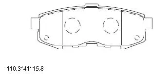 Brake Pad Set, disc brake (KD3759)