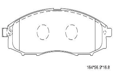 Brake Pad Set, disc brake (KD1201)