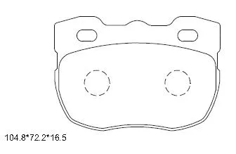 Brake Pad Set, disc brake (KD6205)