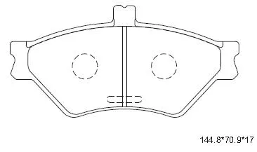 Brake Pad Set, disc brake (KD6749)