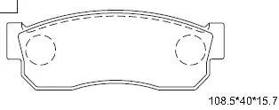 Brake Pad Set, disc brake (KD3771)