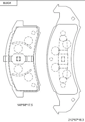 Brake Pad Set, disc brake (KD6609)