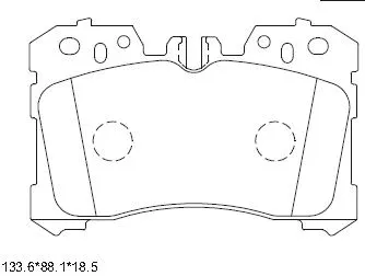 Brake Pad Set, disc brake (KD2778)