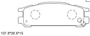 Brake Pad Set, disc brake (KD3782)