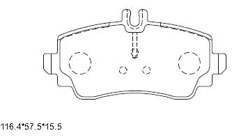 Brake Pad Set, disc brake (KD7574)
