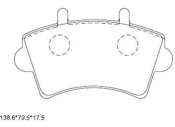 Brake Pad Set, disc brake (KD1511)