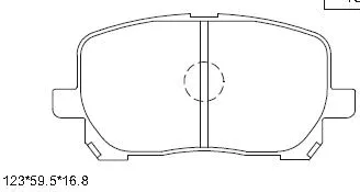 Brake Pad Set, disc brake (KD2770)