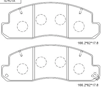 Brake Pad Set, disc brake (KD2532)