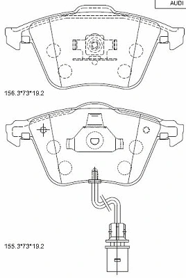 Brake Pad Set, disc brake (KD7798)