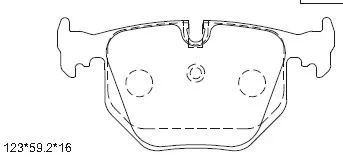 Brake Pad Set, disc brake (KD7733)