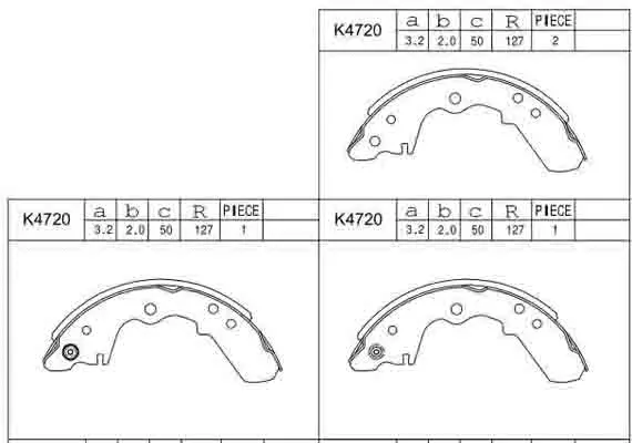 Brake Shoe Set (K4720)