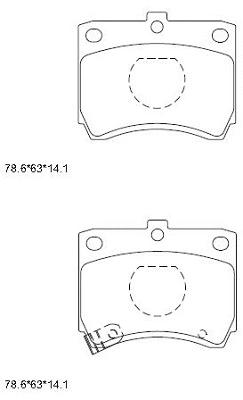 Brake Pad Set, disc brake (KD3734)