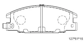 Brake Pad Set, disc brake (KD4300ZY)