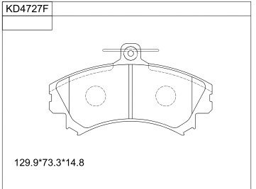 Brake Pad Set, disc brake (KD4727F)