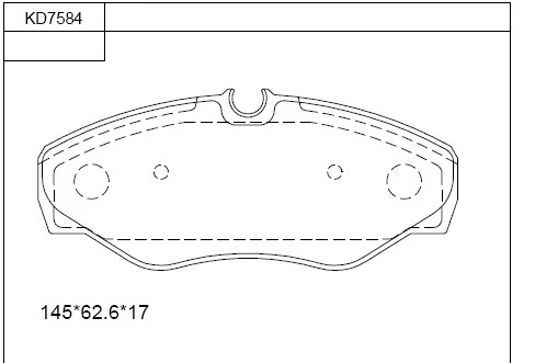Brake Pad Set, disc brake (KD7584)