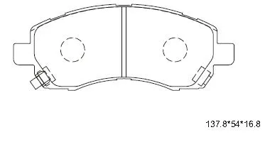 Brake Pad Set, disc brake (KD3298)