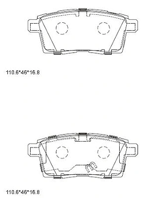 Brake Pad Set, disc brake (KD3741)