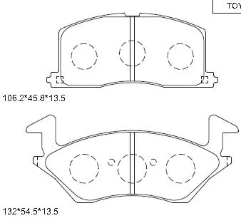Brake Pad Set, disc brake (KD2730)