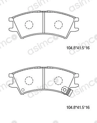 Brake Pad Set, disc brake (KD9748)