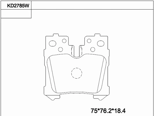 Brake Pad Set, disc brake (KD2785W)