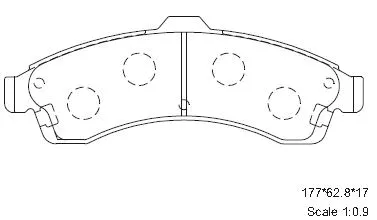 Brake Pad Set, disc brake (KD6303)