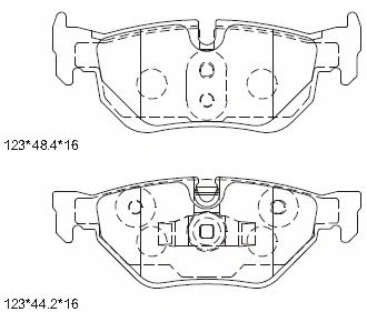Brake Pad Set, disc brake (KD7787)