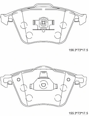 Brake Pad Set, disc brake (KD7798H)