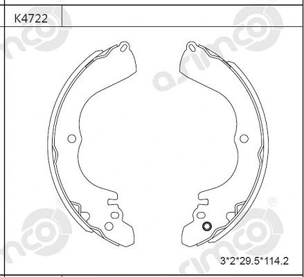 Brake Shoe Set (K4722)