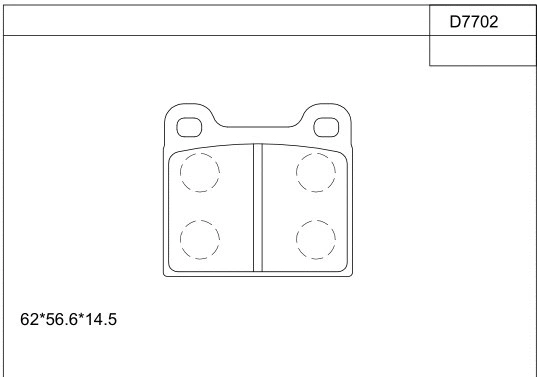 Brake Pad Set, disc brake (KD7702)