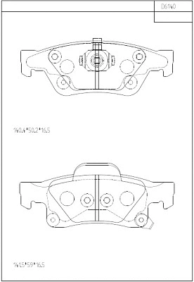 Brake Pad Set, disc brake (KD6140)