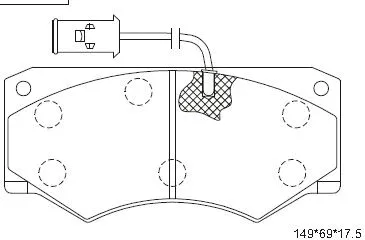 Brake Pad Set, disc brake (KD7613)