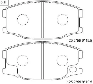 Brake Pad Set, disc brake (KD4205)