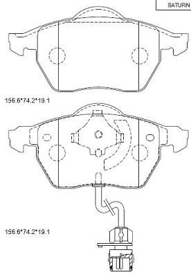 Brake Pad Set, disc brake (KD7718)