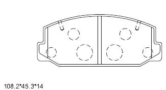 Brake Pad Set, disc brake (KD7765)