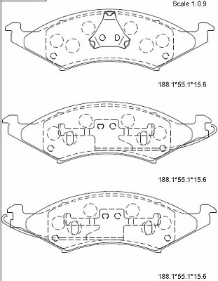 Brake Pad Set, disc brake (KD6327)