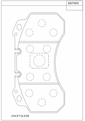 Brake Pad Set, disc brake (KD77870)