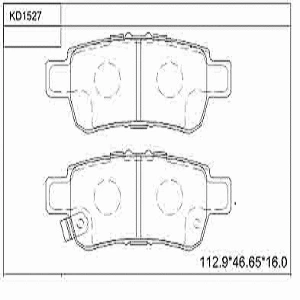 Brake Pad Set, disc brake (KD1527)