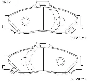Brake Pad Set, disc brake (KD3750F)